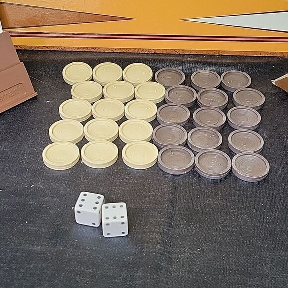 Vintage 1973 Backgammon Board Game By Whitman - Picture 3 of 8